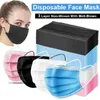 Maskförvaring Box Arrangör Färgrik dammsäker Maske Mappbehållare Fällbara Engångs Vindtät Face Masker Storage Clip