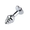 Anale Plug Seksspeeltjes Gladde Aluminium Butt Plug Staart Kristal Sieraden Trainer Voor WomenMan Anale Dildo Prostaat Massage Volwassenen S2147868