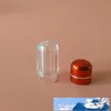 Mini Cápsulas Lindas Cajas de Pastillas Transparentes Redondas Botellas Recargables de Plástico con Tapa de Aluminio Contenedor de Productos Médicos