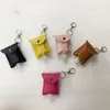 Stock Sanitizer Holder PU leather Bottle Holder Lip Cover Handbag Keychain Printing Chapstick Holder 30ml without bottle1786547