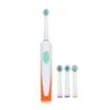 AZDENT New Rotating Electric Toothbrush Rechargeable Charging with 4pcs Heads Rotary Teeth Tooth Brush Deep Cleaning Oral Care