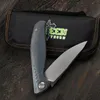 Green thorn CD F3 ns M390 blade TC4 Titanium handle suitable for outdoor camping hunting practical fruit knife folding knife EDCtool