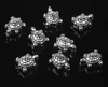 20 pcs/lot Vintage tibétain en alliage d'argent Animal 9mm tortue de mer perles d'espacement pour Bracelet collier bricolage fabrication de bijoux