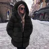 Abrigo cálido grueso de invierno de piel sintética para mujer, chaqueta de manga larga con capucha de talla grande para mujer, abrigos de lujo Bontjas1