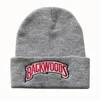 Akryl hattar män kvinnor mode skullies hattar för tjejer pojkar backwoods brev stickad beanie hatt vinter beanie hatt