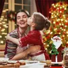 Boże Narodzenie Drewniany Dekoruje Xmas Drewniany Santa Elk Snowman Rzemiosła Stół Ornament Dzieci DIY Drewniane Rzemiosła Christmas Prezenty