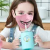 Máscara facial de moda para niños y adultos, diseño de cremallera, máscaras protectoras reutilizables lavables, máscara de ciclismo transpirable a prueba de polvo