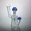 bang huile rgs en verre bongs gréement huile tampon 5 '' bulle en verre champignon coloré mini-bong dab gréement en verre d'eau bong gangs en verre pipides