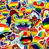 5 Sets = 500PCS Colorful Graffiti Stickers Rainbow Love Stickers Water Cup Refrigerator Car Computer Waterproof Stickers