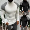 2020 Sweater Men Pullover Sweater Casual Male Knitted Clothes Plus Size Autumn Wineter Turtleneck Slim Fit Warm Tops