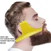 Strumento per modellare la barba 8 in 1 Pettine per barba Multiliner Modello per modellare la barba Kit pettine Trasparente Funziona con qualsiasi rasoio1560102