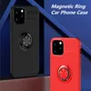 Stoßfeste TPU-Hüllen für iPhone 15 14 Plus 13 12 11 Pro Max XS Magnetischer Auto-Metallringhalter Combo-Telefonabdeckung