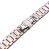 Solid 316L Stainless Steel Watchbands Silver 18mm 20mm 22mm Metal Watch Band Strap Wrist Watches Bracelet CJ191225287G