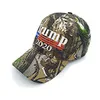 Camouflage Donald Trump Hat USA Flag Berretto da baseball Keep America Great 2020 Hat 3D Ricamo Star Letter Camo Snapback regolabile EEA1979