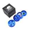 1 X Top Quality 2.08"/53MM CNC Aluminum Tobacco Herb Grinder Spice Crusher 4 Piece with Pollen Catcher customize logo