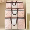 Quilt niet geweven opbergtas opvouwbare kleding deken quilt trui organizer m / l / xl quilt tas houder