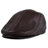 Brandneue Herren-Mütze aus echtem Leder, Baseballmütze, Ballonmütze, Wintermütze, warme Mütze T200819239t