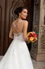 Kitty Chen 2021 Wedding Dresses Lace Appliqued Sequins Bridal Gowns V Neck Hollow Back Modern A Line Wedding Dress Vestidos De Novia