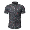 Vintage Paisley imprimé Chemise hawaïenne hommes 2020 marque Slim Fit à manches courtes hommes chemises habillées plage fête Chemise Homme Chemise Homme