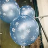 12 pouces 3.2g flocon de neige latex ballon dessin animé impression ballon fête de noël décoration ballon GD560