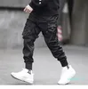 Marchwind Marka Hip Hop Boy Çok Cep Elastik Bel Tasarım Harem Pant Men Street Giyim Punk Sıradan Pantolon Jogger Erkek Dans B260Q