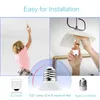 Caméra IP Ampoule Lampe 2MP HD 360 Degrés Panoramique Lumière Maison Cctv Infrarouge et Lumière Blanche APP Contrôle Vidéo Surveillance Wifi Ca