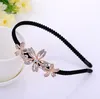 EPECKET DHL Gratis Ship Ny stil Bowknot Rhinestone Non-Slip Headband Ladies Datg018 Hår Smycken Huvudband