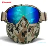 Wholesale- UV 400 Double lens Snowboard Goggles Anti-fog Ski Glasses With Case Snow Goggles Windproof Skiing Equipment Ski Mask