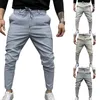 Men's Pants Casual 2021 Mens Streetwear Harem Tracksuit Bottoms Skinny Sweatpants Trousers Black Gyms Jogger Track1801