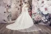 Moslim Bridal Beaded Applicaties Trouwjurk 2020 Bechoyer Lange Mouw 2 in 1 Afneembare Baljurk Prinses Bruidjurk Vestido de Noiva