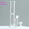 29 cm Tall Glass Bongs 2 Lagen Honingraat Percolator Twee functie Roken Waterleidingen met Kom Joint 18.8mm In stock Bongs Goedkoop