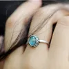 Luxury Design Womens Handgjorda 925 Sterling Silver Ring Kvinnor Gåva Justerbar Emotionell Control Mood Gemstone Rings