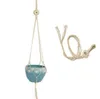 Knit Plant Basket Hanging Ropes Durable Garden Flowerpot Holder Hangers Indoor Outdoor Decorate Pots Lifting Gadgets 9 9xc G2