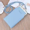 Women PU Cell Phone Bag Shoulder Pocket Wallet Pouch Case Mix Color