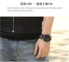 Handmade Retro Style Beads Cowhide Bracelets Belt for Apple Watch Band 42mm 38mm 40mm 44mm Series 1 2 3 4 Genuine Leather for iWatch Strap