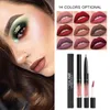 Handaiyan 2 in 1 Lip Pencil Lip Gloss 14 Color Matte Matte Gaterproof Long Ell Lip Lip Pen