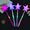 Juldeksaker Led Flashing Light Up Sticks Glödande Rose Star Heart Magic Wands Party Night Aktiviteter Konsert Karnivaler Props Kids Toy