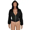 Kvinnors Jackor Kvinnors Jacka Coat European Summer Sexig Solid Corset Hooded Fashion Slim Elastic Top