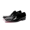 Italie Design haute qualité marque NeFashion hommes à lacets bout en métal Oxfords chaussures habillées formelles talons cubains en cuir chaussure d'affaires