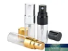 3 ml reizen navulbare glazen parfumfles met UV-sproeier cosmetische spuitverstuiver zilver