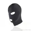 Spandex Hood Mask with Mouth and Eye Opening Fetish Bondage