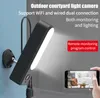 Utomhus Trådlös Floodlight HD 1080p Aluminium Alloy Security Camera Hemövervakning 2mp WiFi Tvåvägs Audio Wall Light Yard