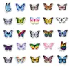 50pcs 롯트 모든 종류의 나비 스티커 아름 다운 나비 낙서 스티커 방수 짐 노트북 벽 스티커 홈 장식 M069