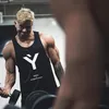 Été nouvelle mode nouvelle musculation Fitness imprimé gilet hommes lâche respirant sans manches chemise grande taille débardeur hommes