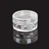 Bocaux ronds transparents 5G/5ML avec couvercles blancs pour petits bijoux, peintures de maintien/mélange, accessoires d'art et autres