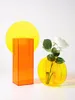 Creative Acrylic Vases Magic Geometry Terrarium Hydroponic Flower Vase Hotel Wedding Office Home Decoration Tabletop Vase