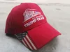 Casquette de baseball Donald Trump Train broderie extérieure Tous à bord du chapeau de train Trump casquette de sport étoiles rayées USA Flag Cap LJJA337958878380