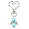 10pcs/lot Angel Key Chain Keyring Pendant For Baby Shower Birthday Wedding Banquet Party Favors Gift Supplies Ornaments