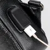 Ny Bröstväska för män Messenger-väska Läder USB-laddningsbröstpaket Alligator Casual Crossbody-väska manliga krokodilmönster Slingväskor