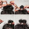 Design Round Top Hairpin Hair Clip Bun Cage Minimalista Vintage Hair Stick Fork Girl Accessori per capelli per le donne Gioielli da sposa Natale